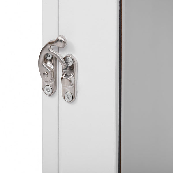 Modern Style 2-in-1 Pet Friendly Dog Crate Kitchen Island End Table Natural White MDF Metal Pine