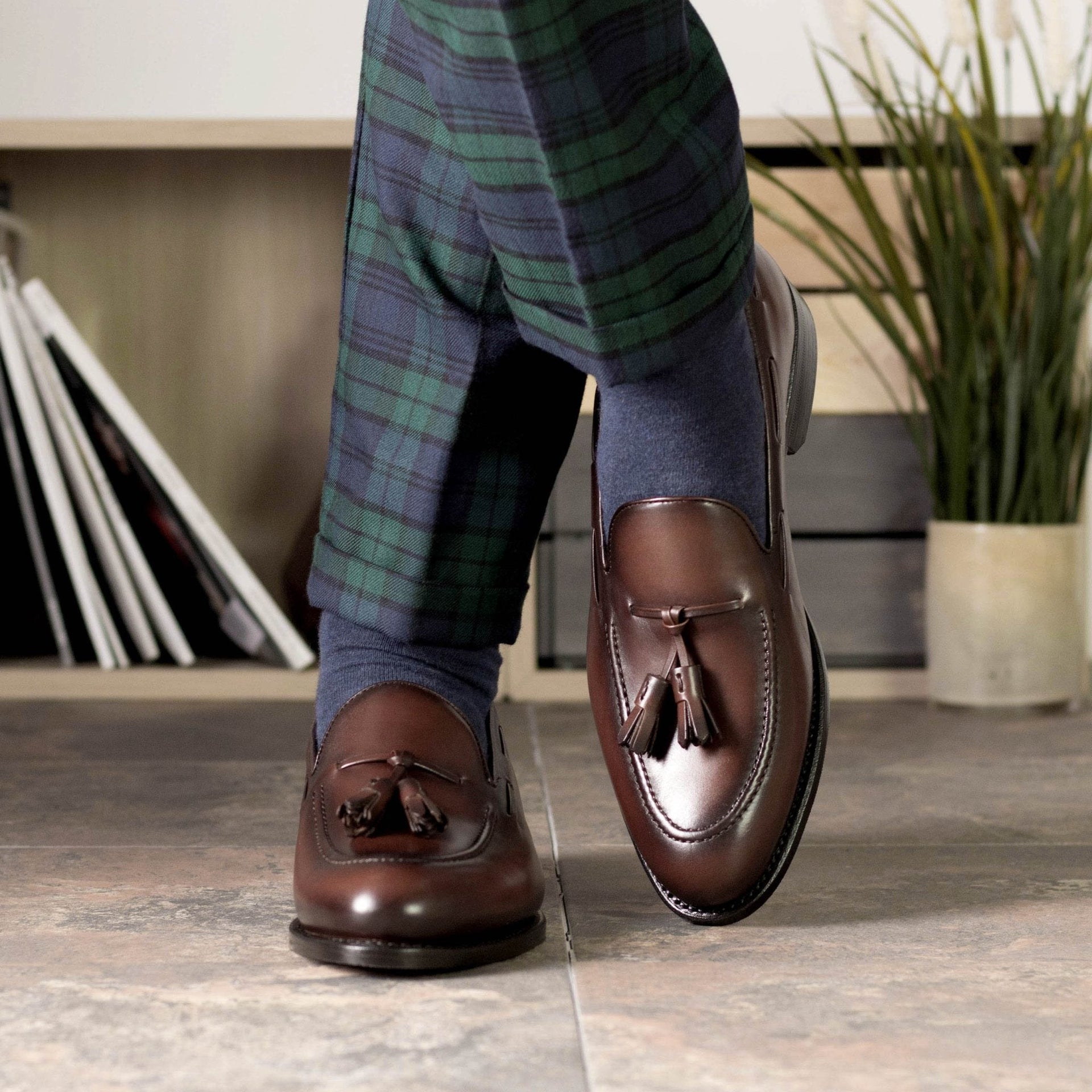Ravelar - Classic tassel leather loafers shoes for men