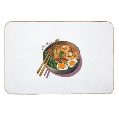 Japanses Ramen Noodles Bowl Bath Mat