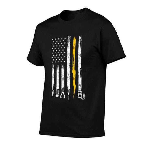 Electrician US Flag Tools for Electricians T-Shirt