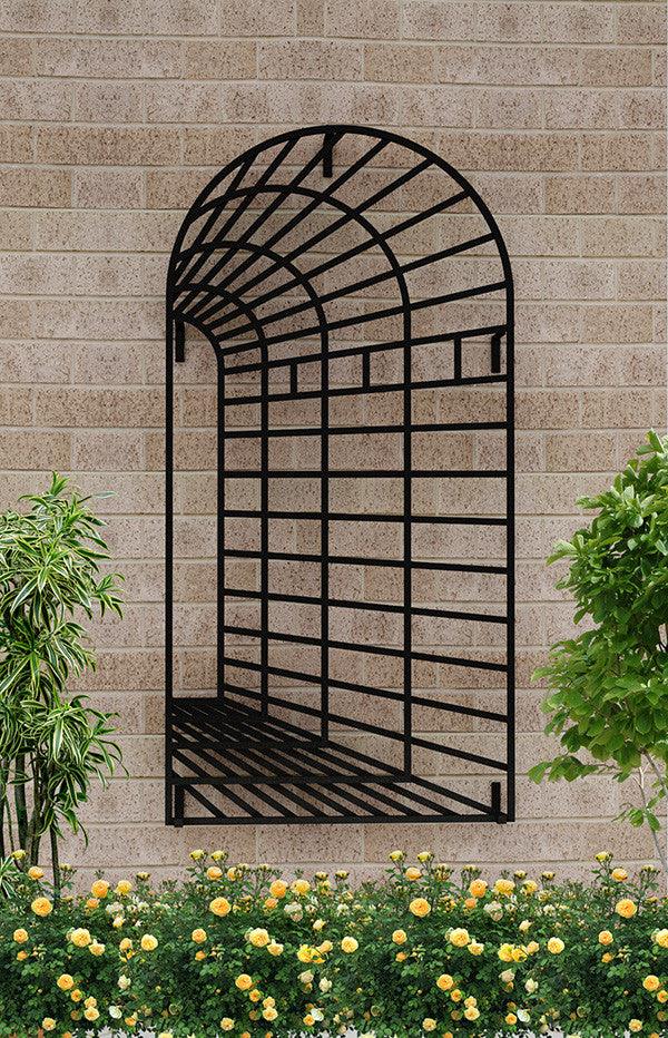 Three Panel Brown Brown Black Three Panel European Garden Arch Wall Decor
