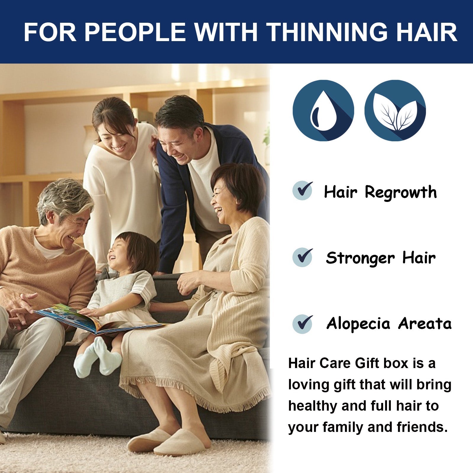 Alopecia Areata Care Set, Clean Scalp Supple Care Frizzy Hair Wash And Care Gift Set