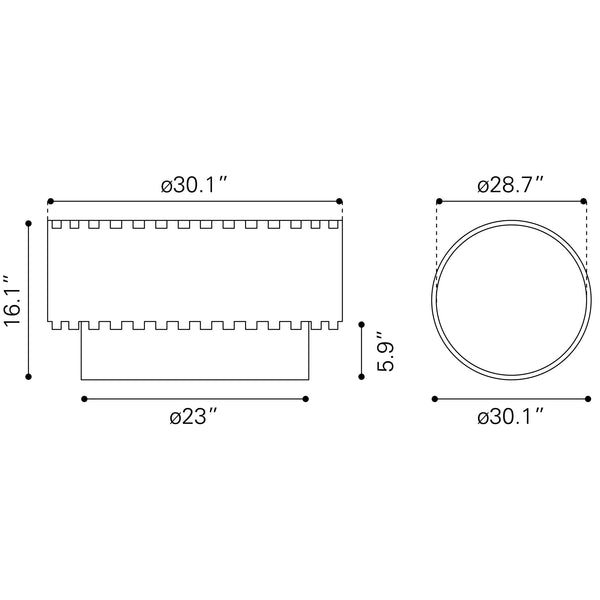 Bombay Coffee Table Natural