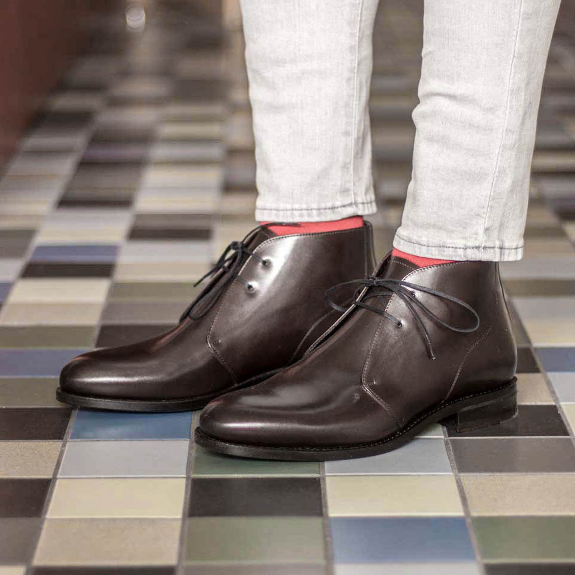 Marquero - Classic Leather Chukka boots for men