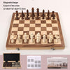 Magnetic Chess Folding Solid Wood Double Queen Set Chessboard Adult Board Game Children's Puzzle Toy - Magnetic [Large]