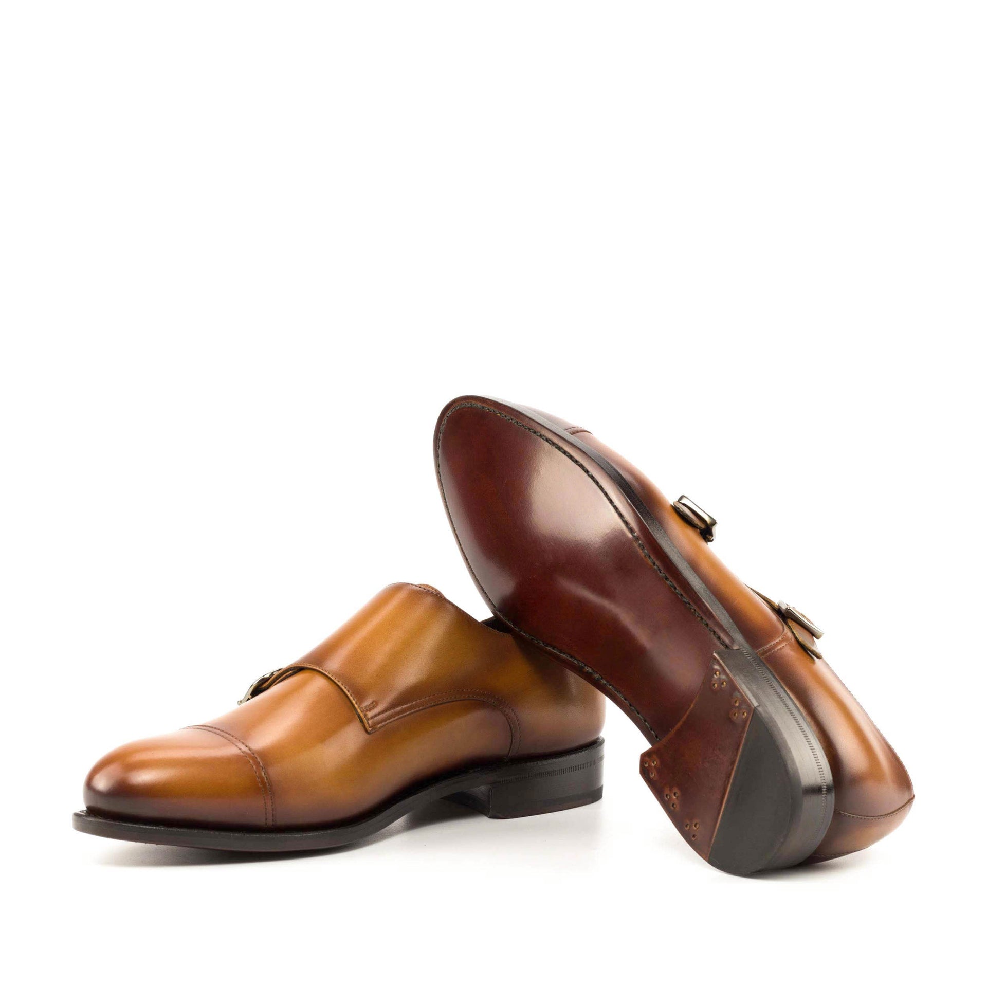 Laspa  - Classic double monk strap dress shoes for men