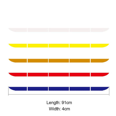 5pcs/set Car Reflectante Reflector Sticker 91*4 Car Body Trunk Exterior Auto Accessories Reflective Tape Reflex Exterior Warning