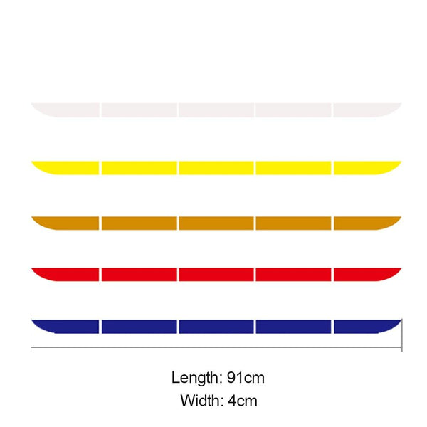 5pcs/set Car Reflectante Reflector Sticker 91*4 Car Body Trunk Exterior Auto Accessories Reflective Tape Reflex Exterior Warning