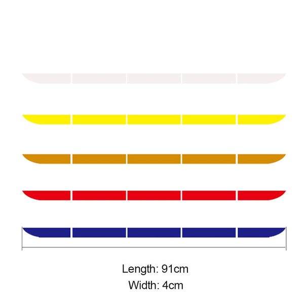 5pcs/set Car Reflectante Reflector Sticker 91*4 Car Body Trunk Exterior Auto Accessories Reflective Tape Reflex Exterior Warning