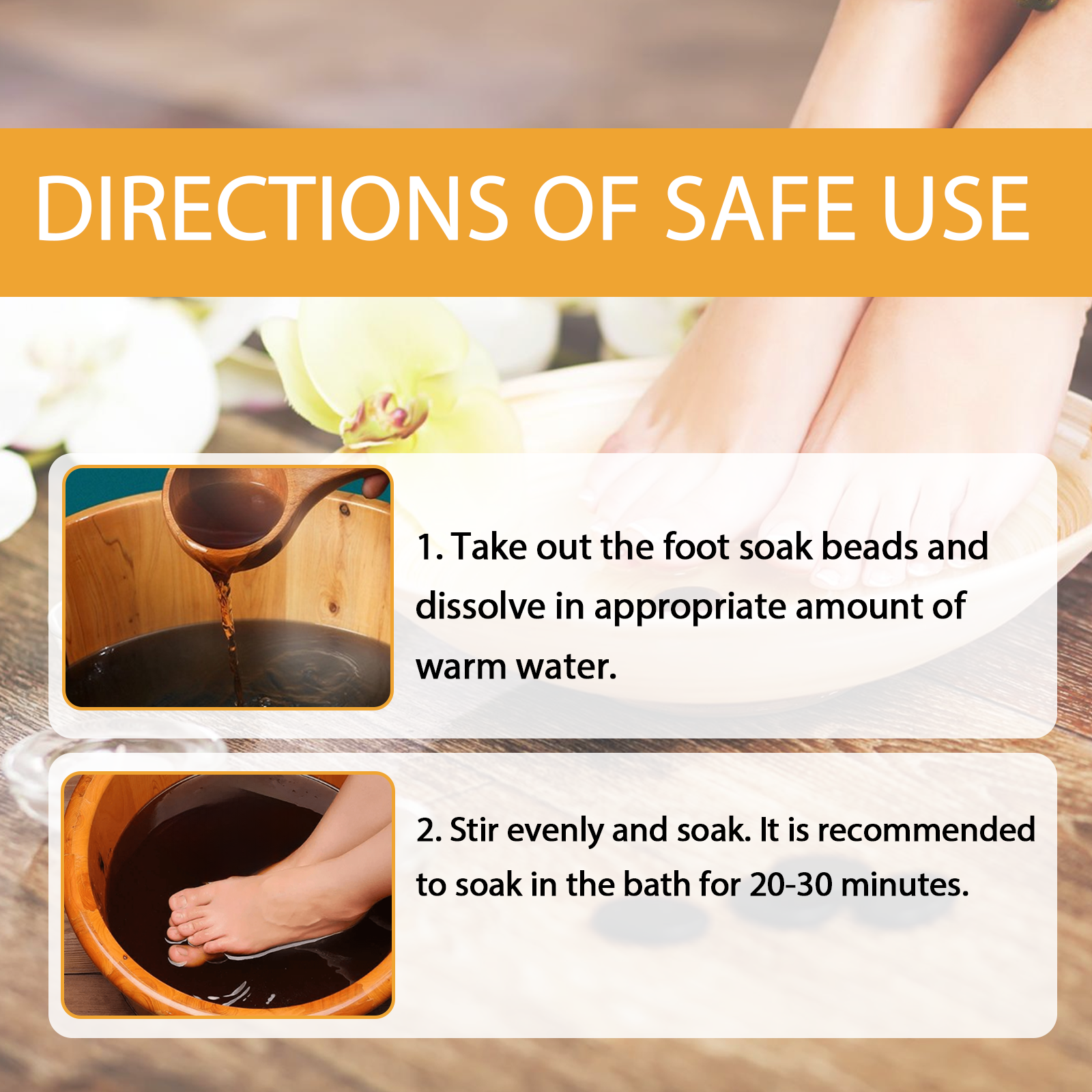 Bee Venom Foot Bath Gel Moisturizes And Cleanses Feet, Sculpts And Slimens Body And Relaxes Foot Bath Beads