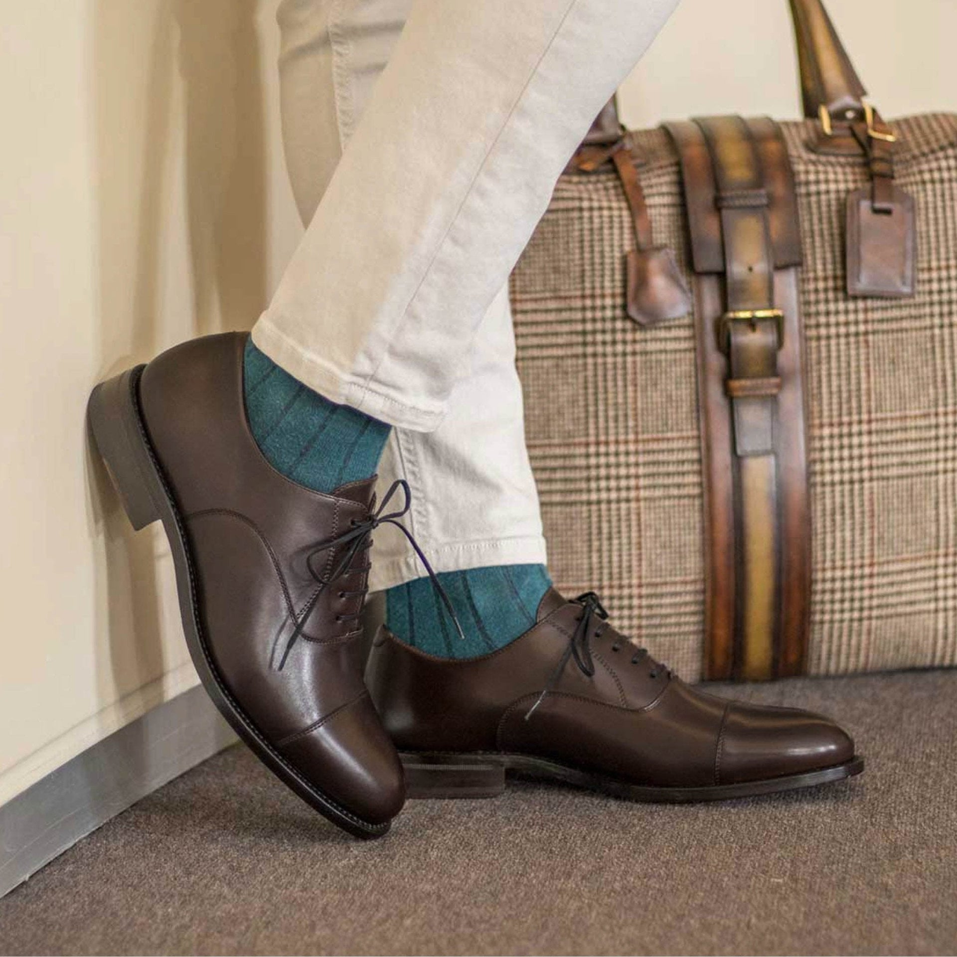 Ganza - Classic Genuine leather oxford office dress shoes for men