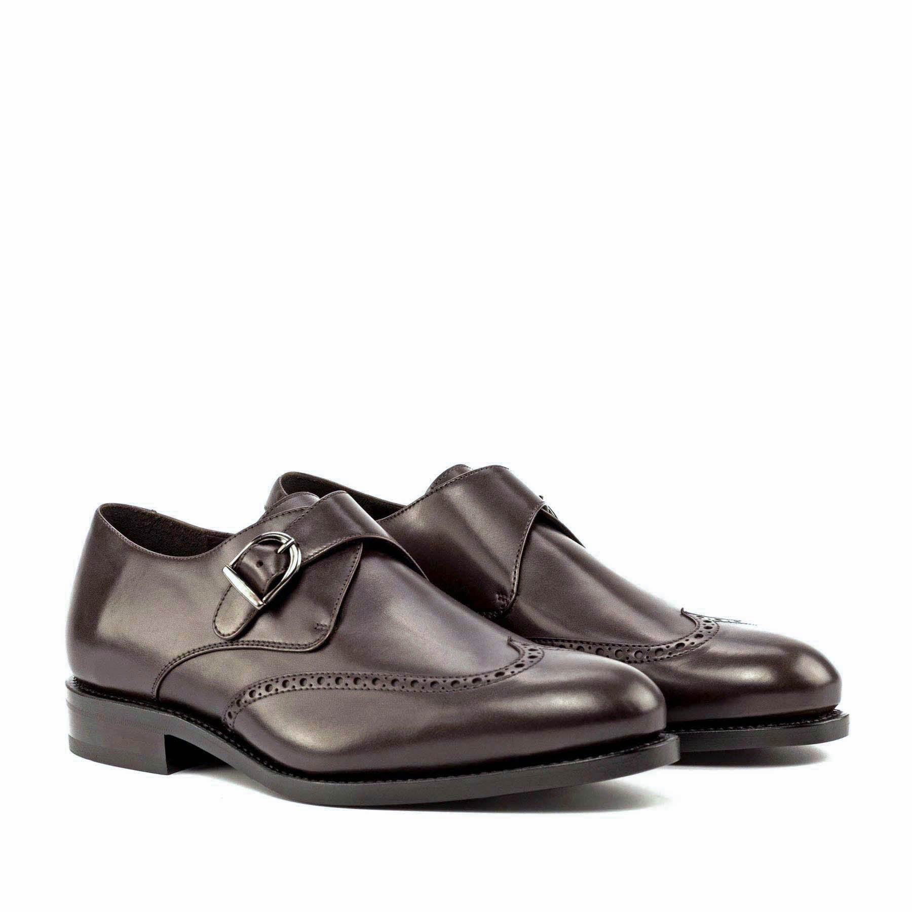 Laspa2  - Classic single monk strap formal dress shoes for men