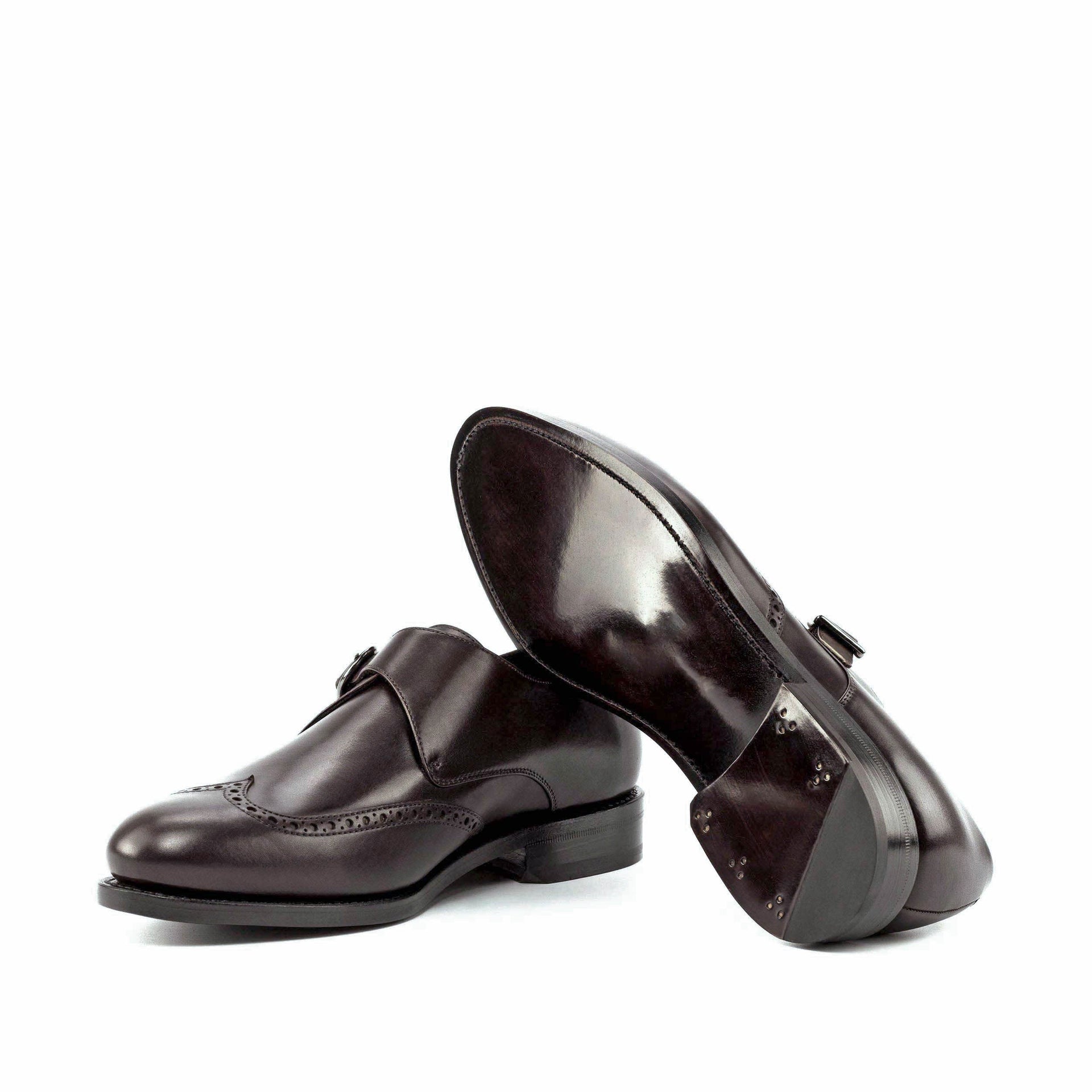 Laspa2  - Classic single monk strap formal dress shoes for men