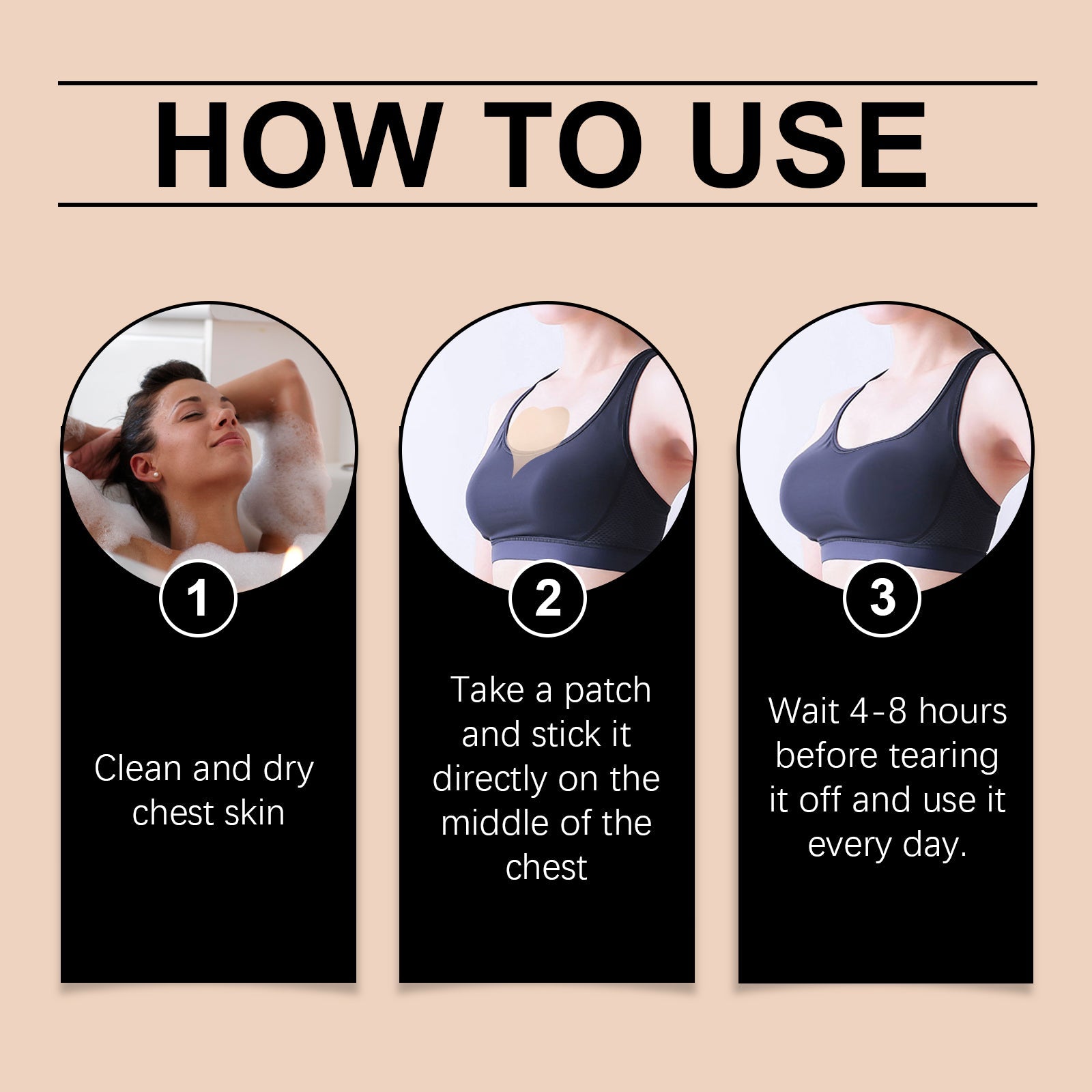 Anti-Wrinkle Breast Patch Firming Breast Skin Anti-Wrinkle Moisturizing Breast Care Anti-Slip Breast Patch