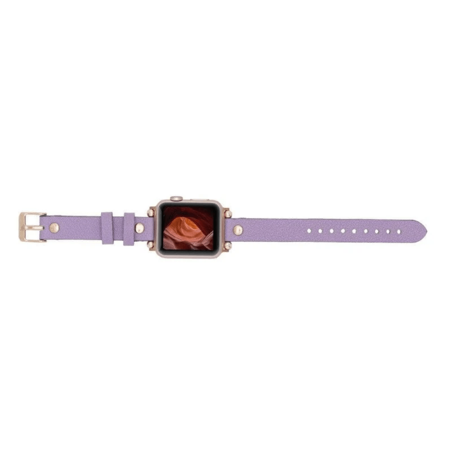Apple Watch Light Purple Leather Strap - Detroit