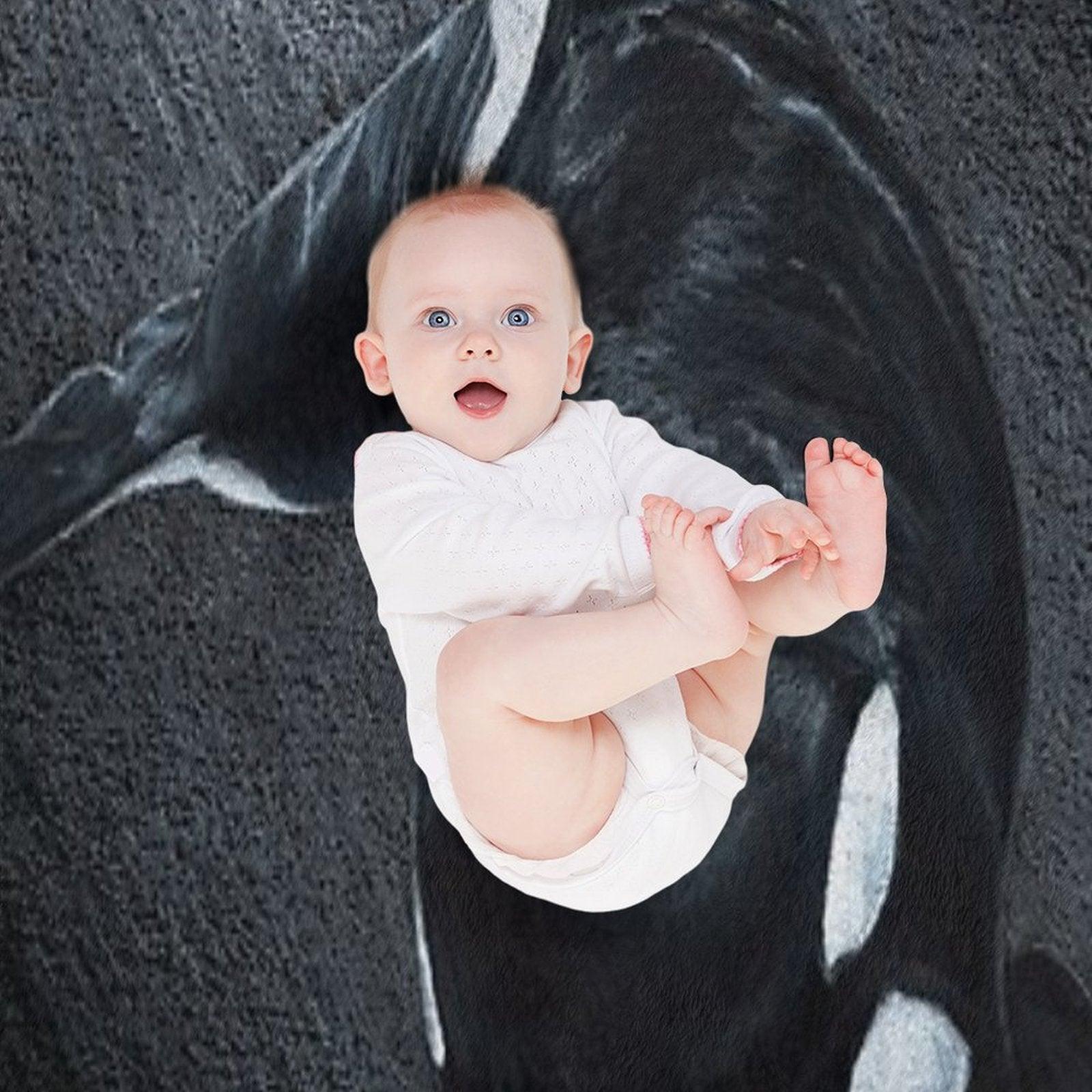White Whale - Orca Throw Blanket