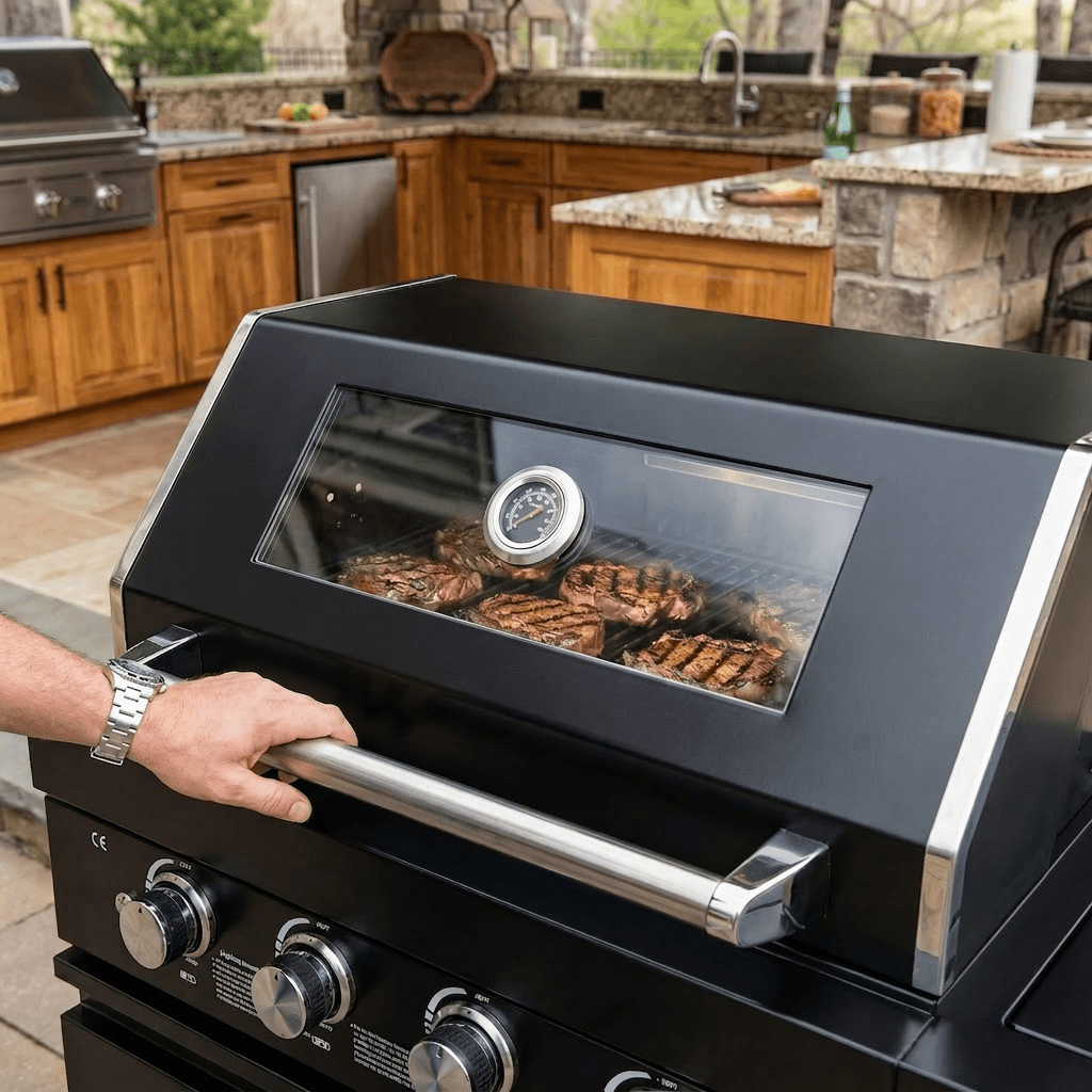 Deluxe Stainless Steel Propane Gas Outdoor Kitchen Grill