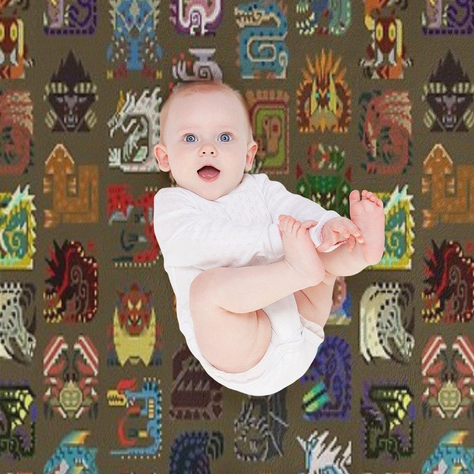 Large Monsters! Throw Blanket
