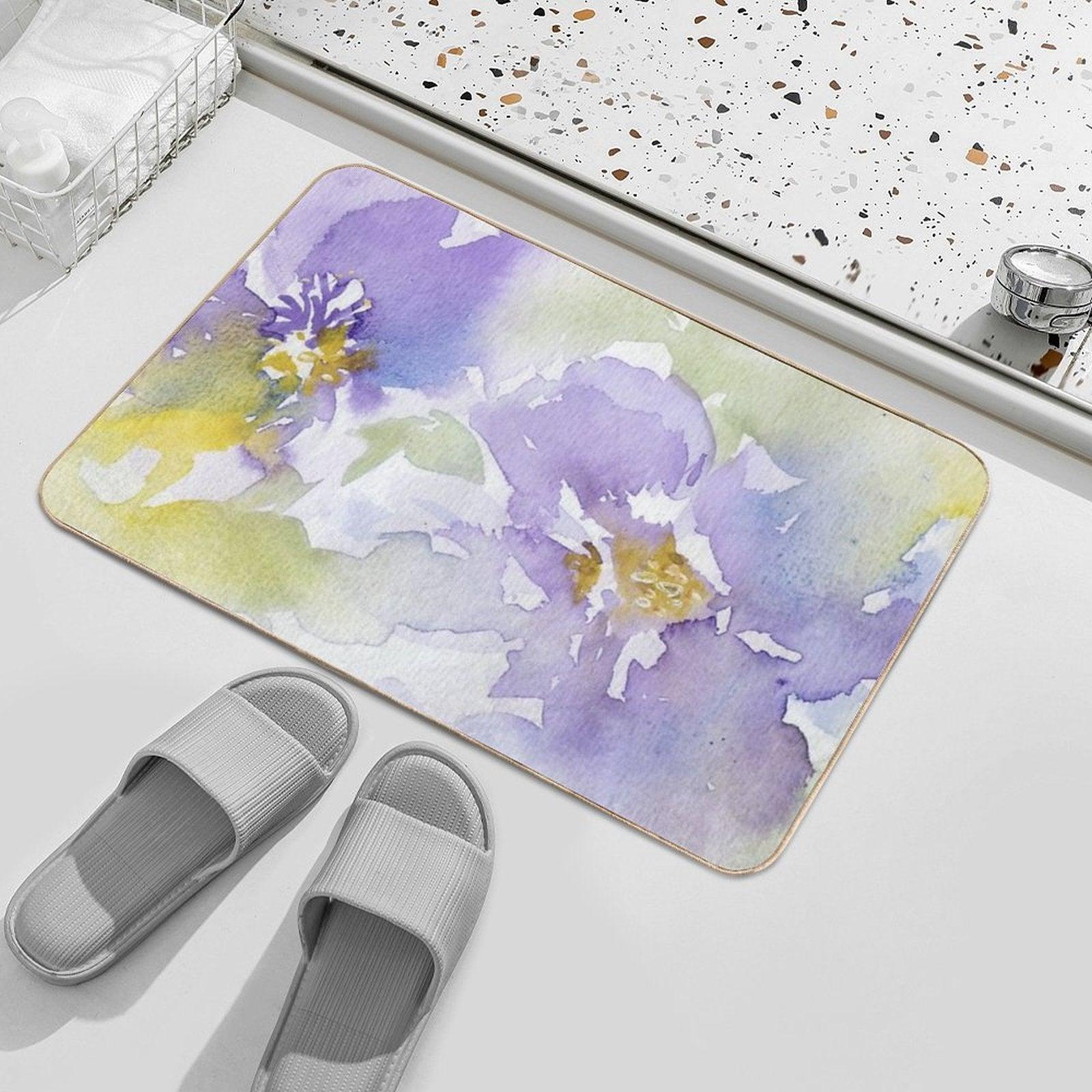 Watercolour Flowers Nr 153 Bath Mat