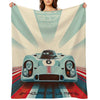 Porsche 917 24 Hours of Le Mans Race Car Premium Throw Blanket