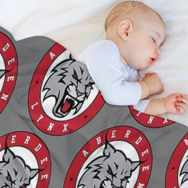 RED Lynx Logo Plush Throw Blanket