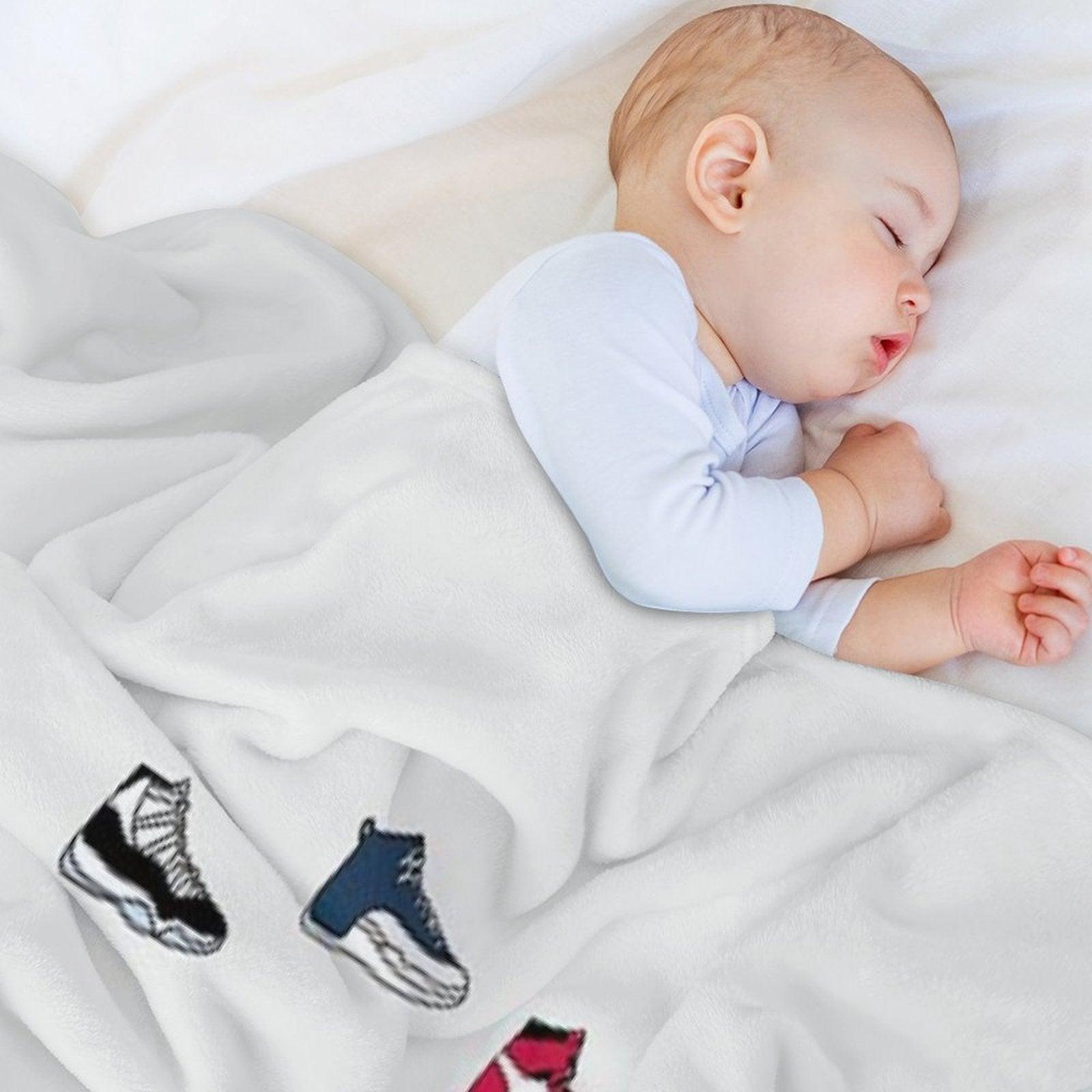 Jordan Sneaker Clock Throw Blanket
