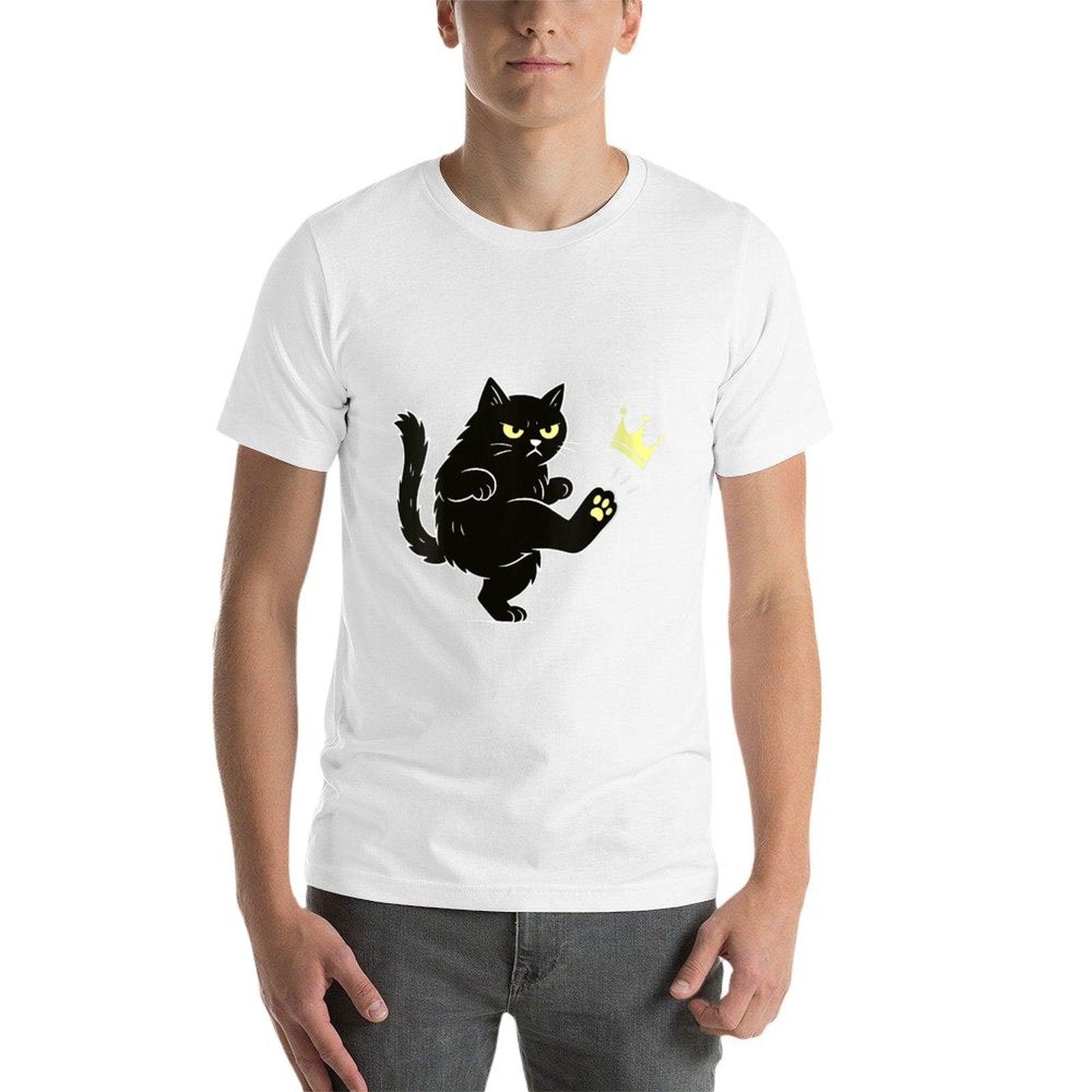 Womens No Kings In America Funny Cat  Quick-drying T-Shirt