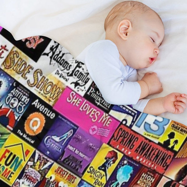 Musical Collage Shrink-resistant Throw Blanket