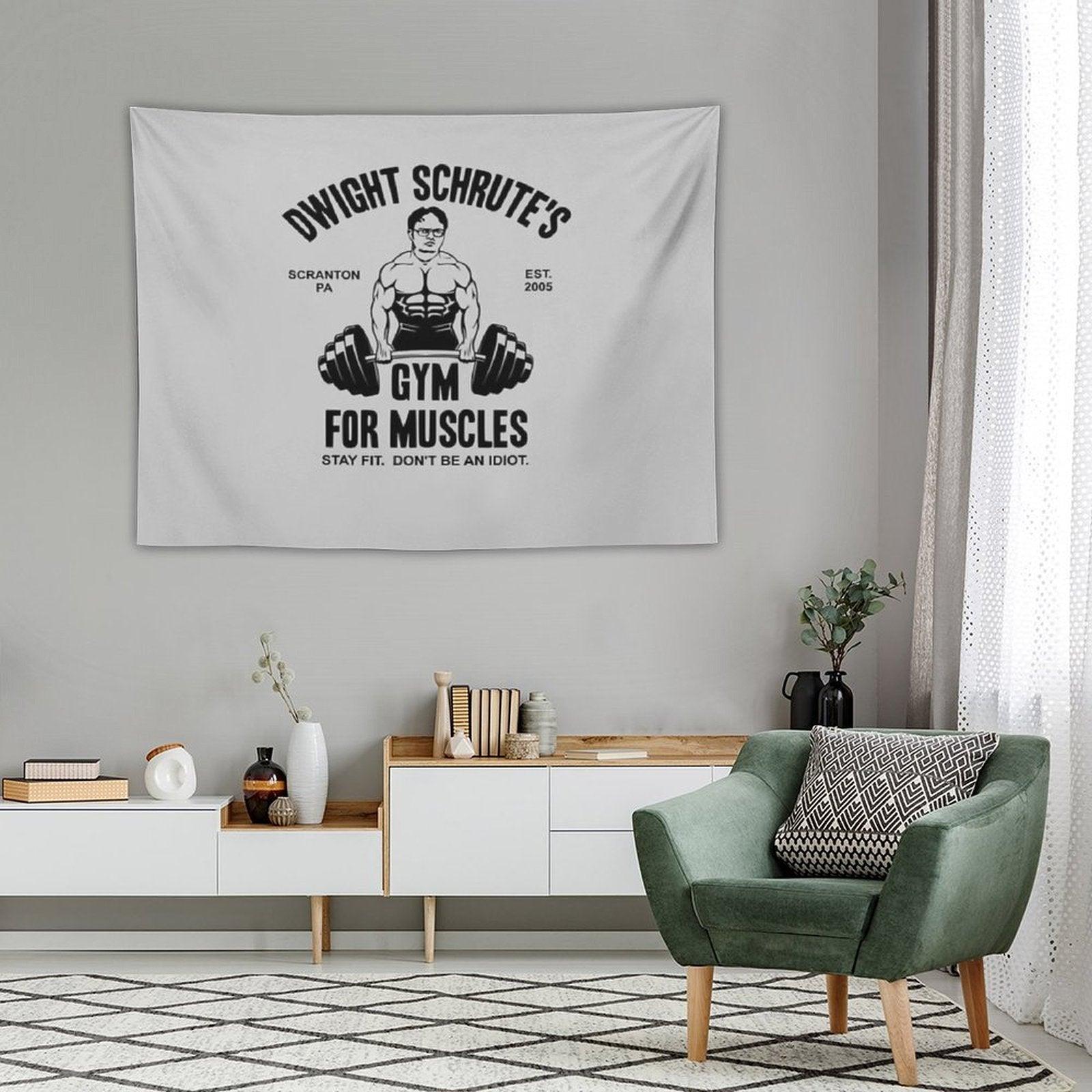 Dwight Schrute Gym For Muscles Tapestry