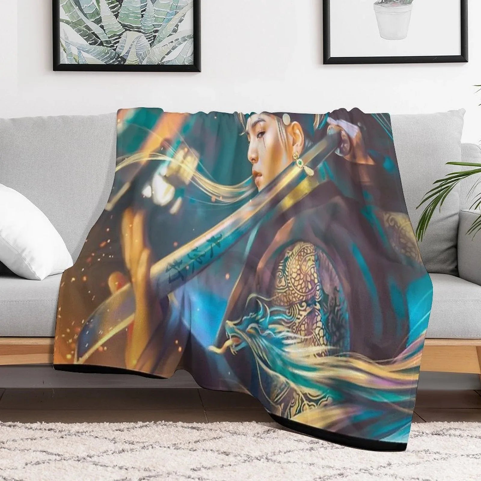 Agust D Daechwita Throw Blanket