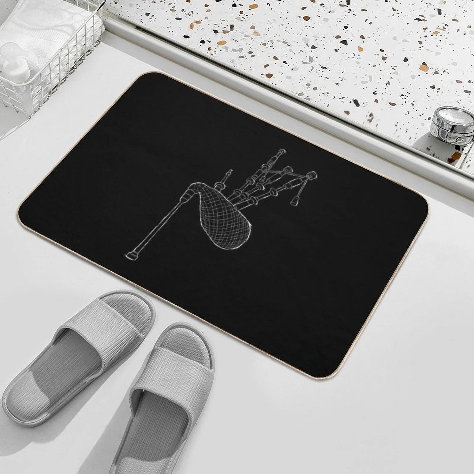 Bagpipes Scotland Musician Woodwind Gifts Bath Mat