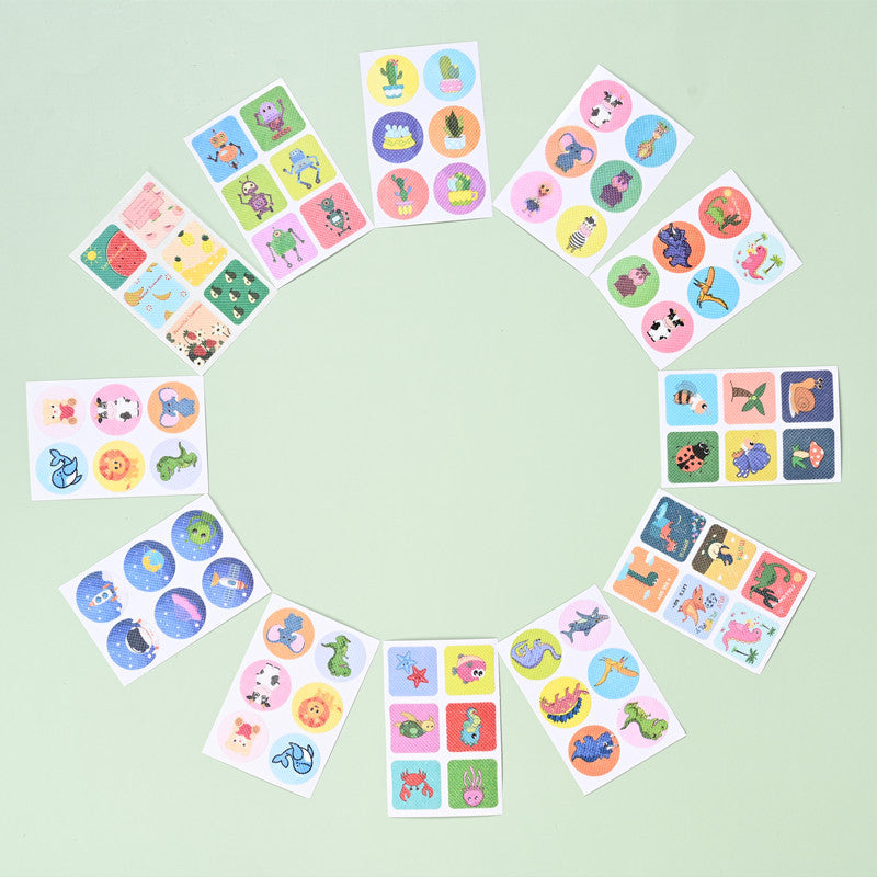 [120 pieces] Shield essential oil fragrance sticker non-woven fabric sticker adult and children silicone non mosquito repellent wristband