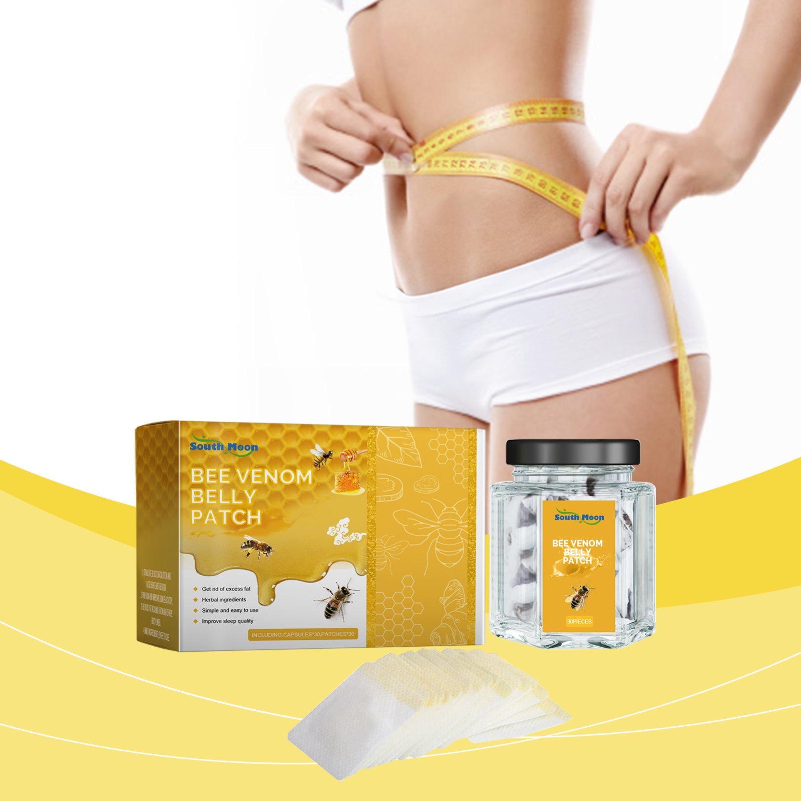 Bee Venom Body Sculpting Stick Slimming Body Sculpting Navel Stick Tummy Tucking Body Curves Firming Skin
