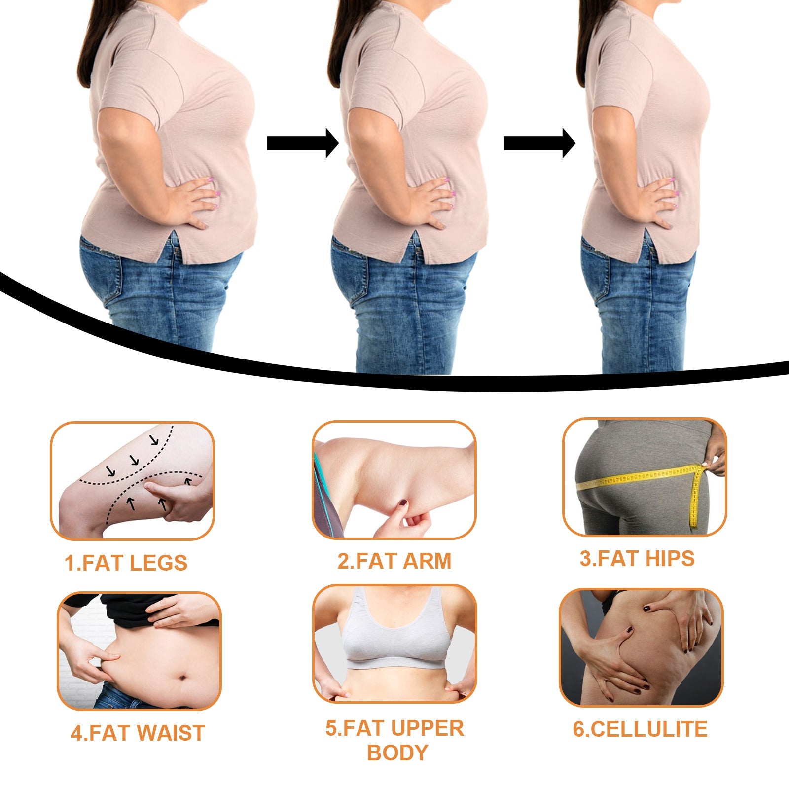 Firming And Slimming Essential Oil, Shows The Curves Of The Body, Firming Shaping And Slimming Body Essential Oil