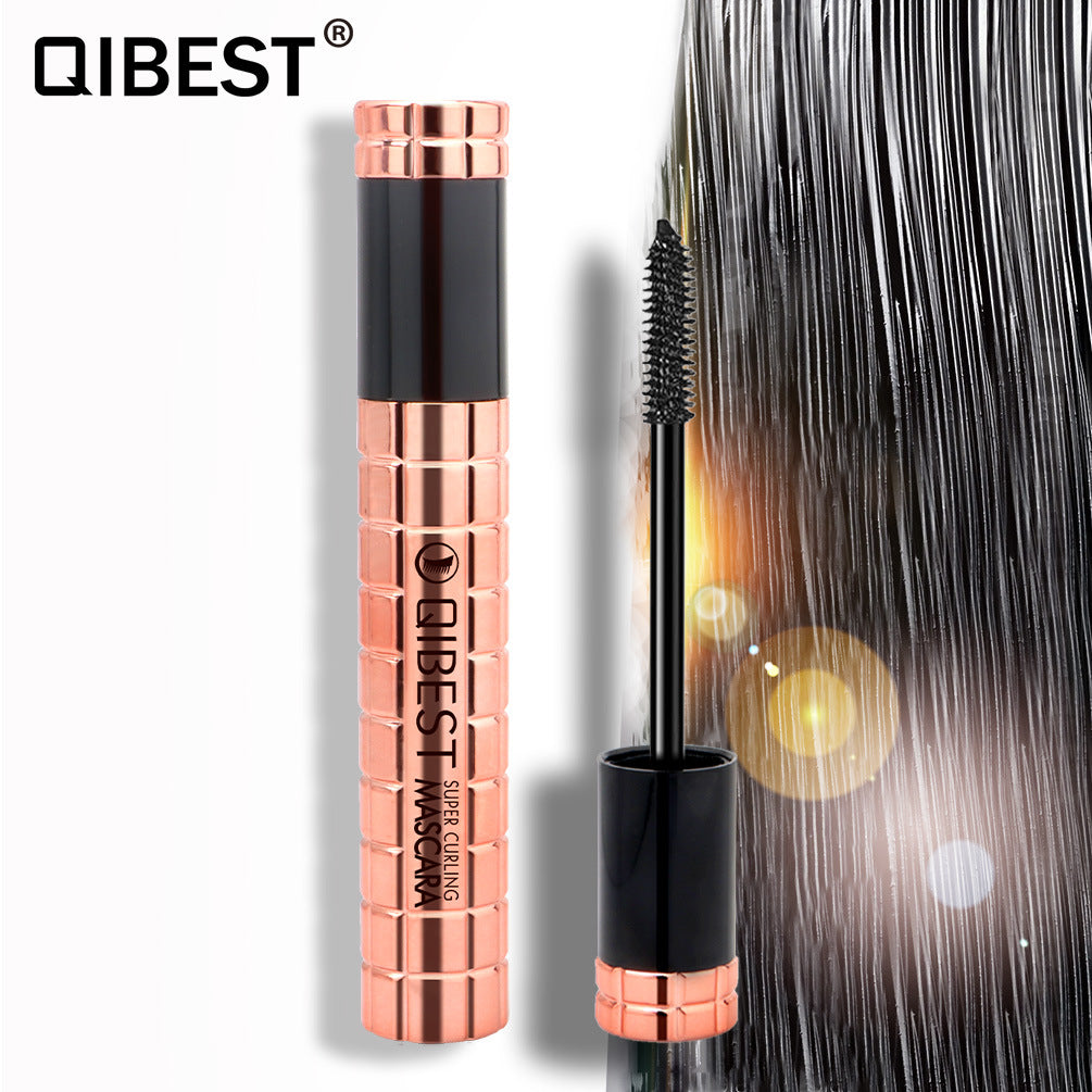 QIBEST Charming Curling Mascara Waterproof And Not Smudged, Big Eyes 4D Mascara