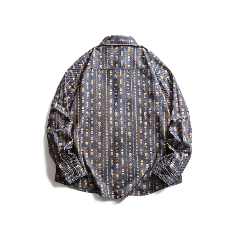 Striped long sleeved shirt for men and women