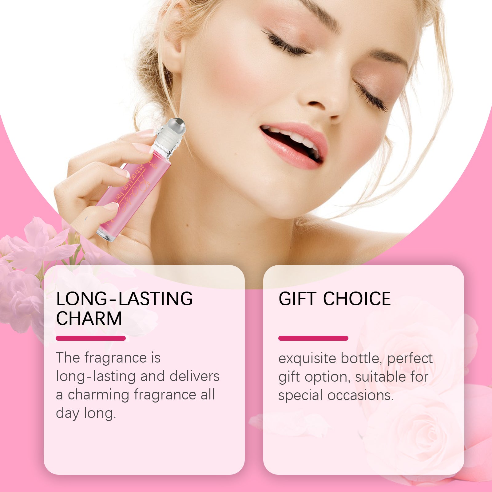 Rose Light Perfume Natural Fresh Light Fragrance Portable Lasting Fragrance Women Exude Charm Perfume