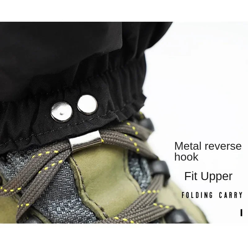 Outdoor Ski Snow Cover for Men and Women Hiking Mountaineering Sport Cycling Anti-snow Anti-sand Leggings Shoes Leg Cover