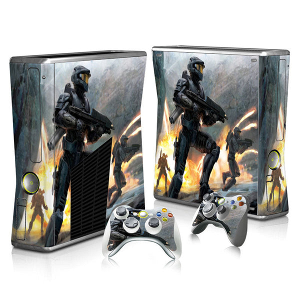 Xbox 360 Slim Full Body Color Membrane Stickers with Scratch-Resistant Protection