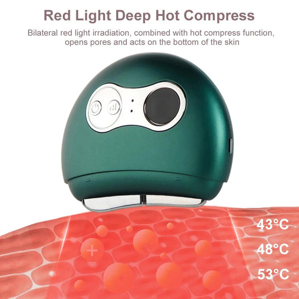 Electric Gua Sha Body Massager Heated Vibration Massage Facial Scraping Tools Anti Wrinkles Double Chin Skin Face Lifting Device