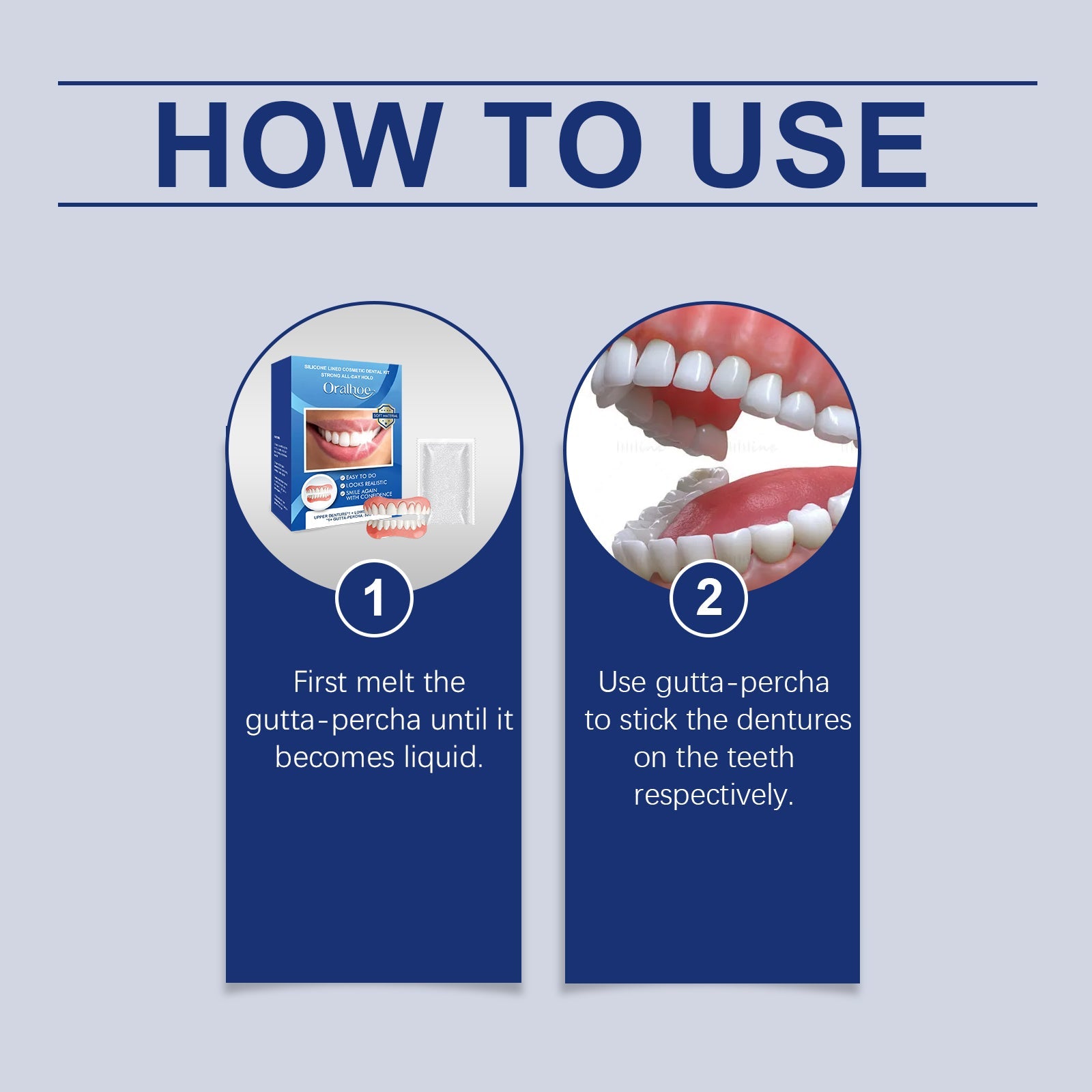 Cosmetic Dentures, Dental Cosmetic Sets To Enhance Smile Appearance Comfortable Material Dentures