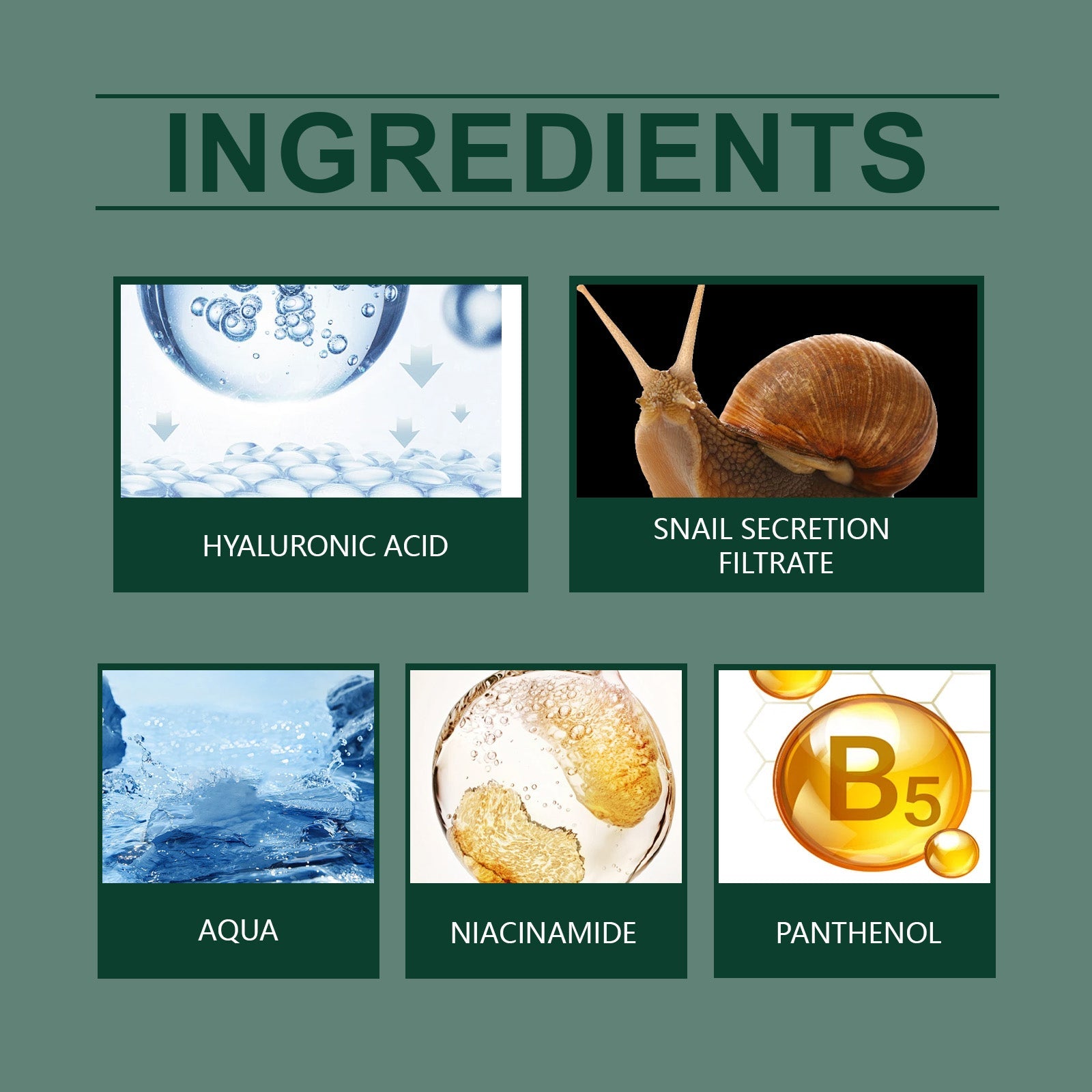 Snail Firming Serum Highly Hydrates, Removes Wrinkles And Delicate Skin Repair, Moisturizes And Rejuvenates Skin