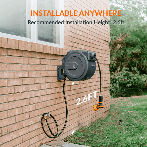 Retractable Garden Hose Reel-1/2in-100ft