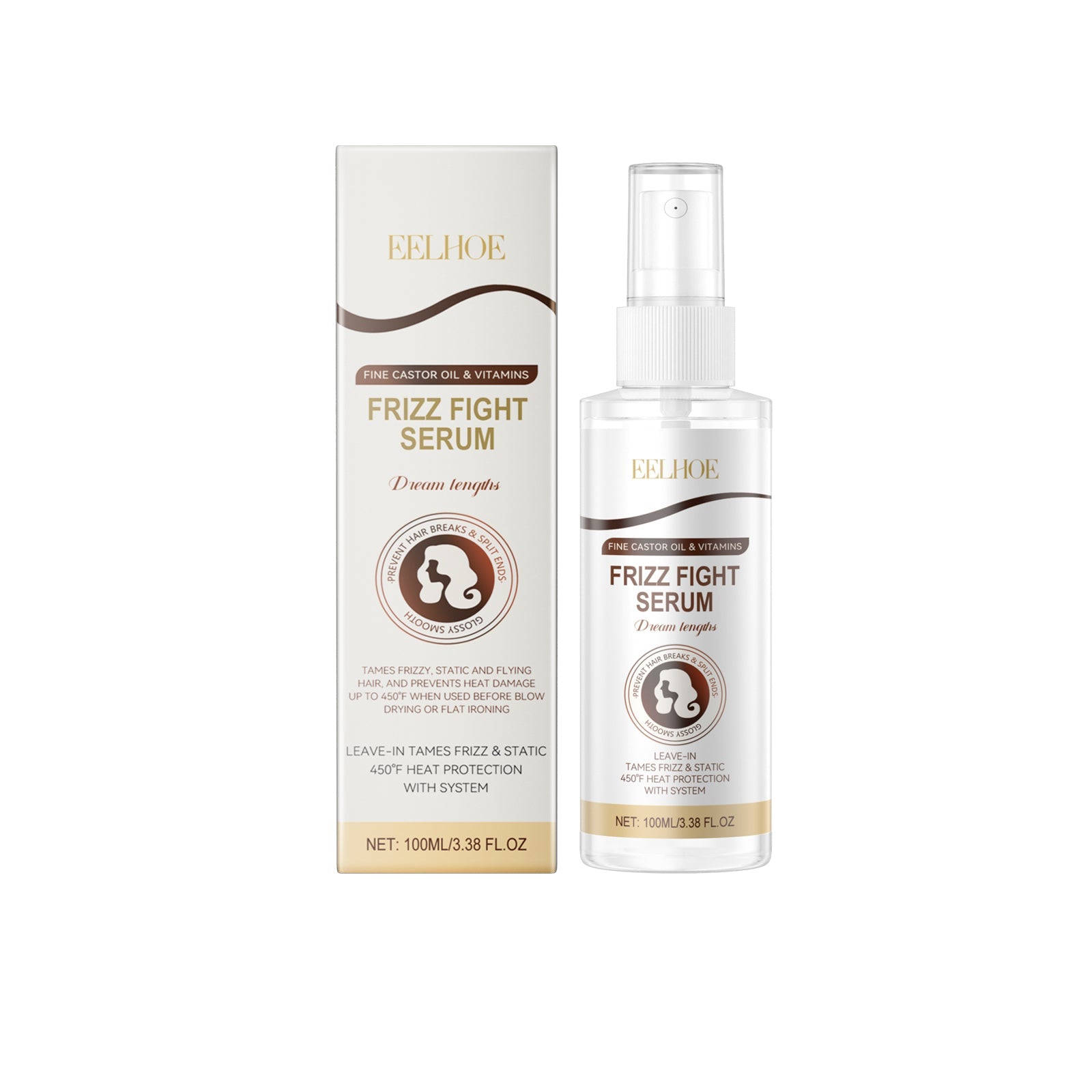 Heat Protection Pre-Ironing Spray Nourishes And Soothes Dry And Irritated Hair