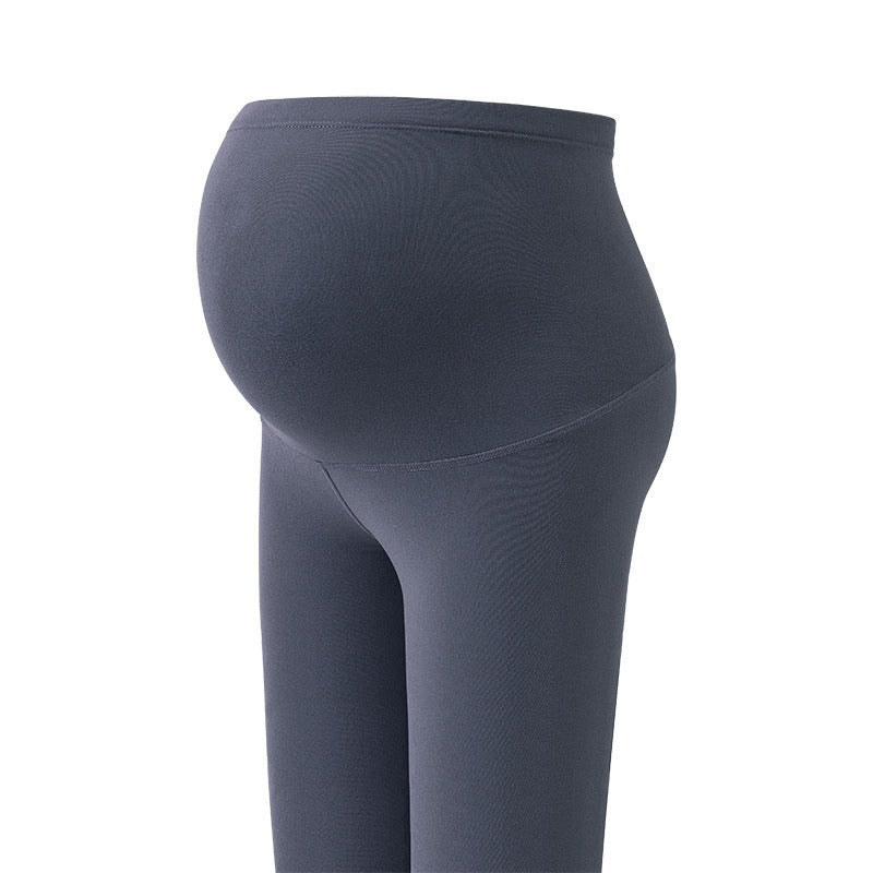 Pregnant Women's Shark Pants Do Not Drop Off Leggings Double Sided Brushed Large Size 100kg High Waist Hip Lifting Barbie Pants