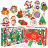 Christmas Diamond Painting Keychain 5D DIY Hanging Diamond Art Kits Diamond Ornaments for Kids Christmas Crafts Family Decor
