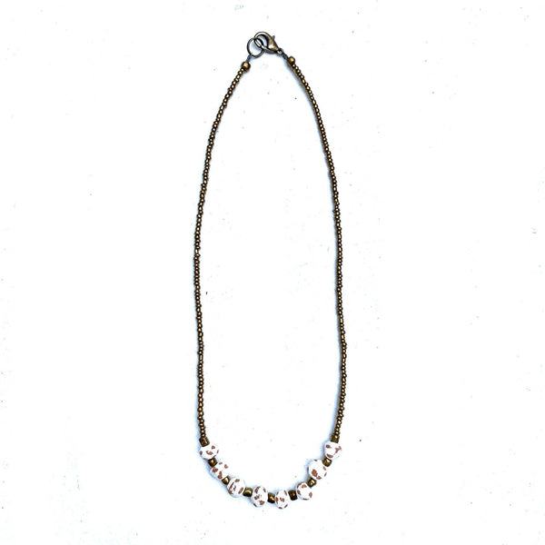 Antique Ceramic Necklace