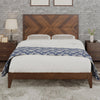 Mid-Century Modern Platform Bed Wood Slat Support with No Box Spring Needed,Full, Walnut - Walnut + Wood + Mid-Century Modern + Full