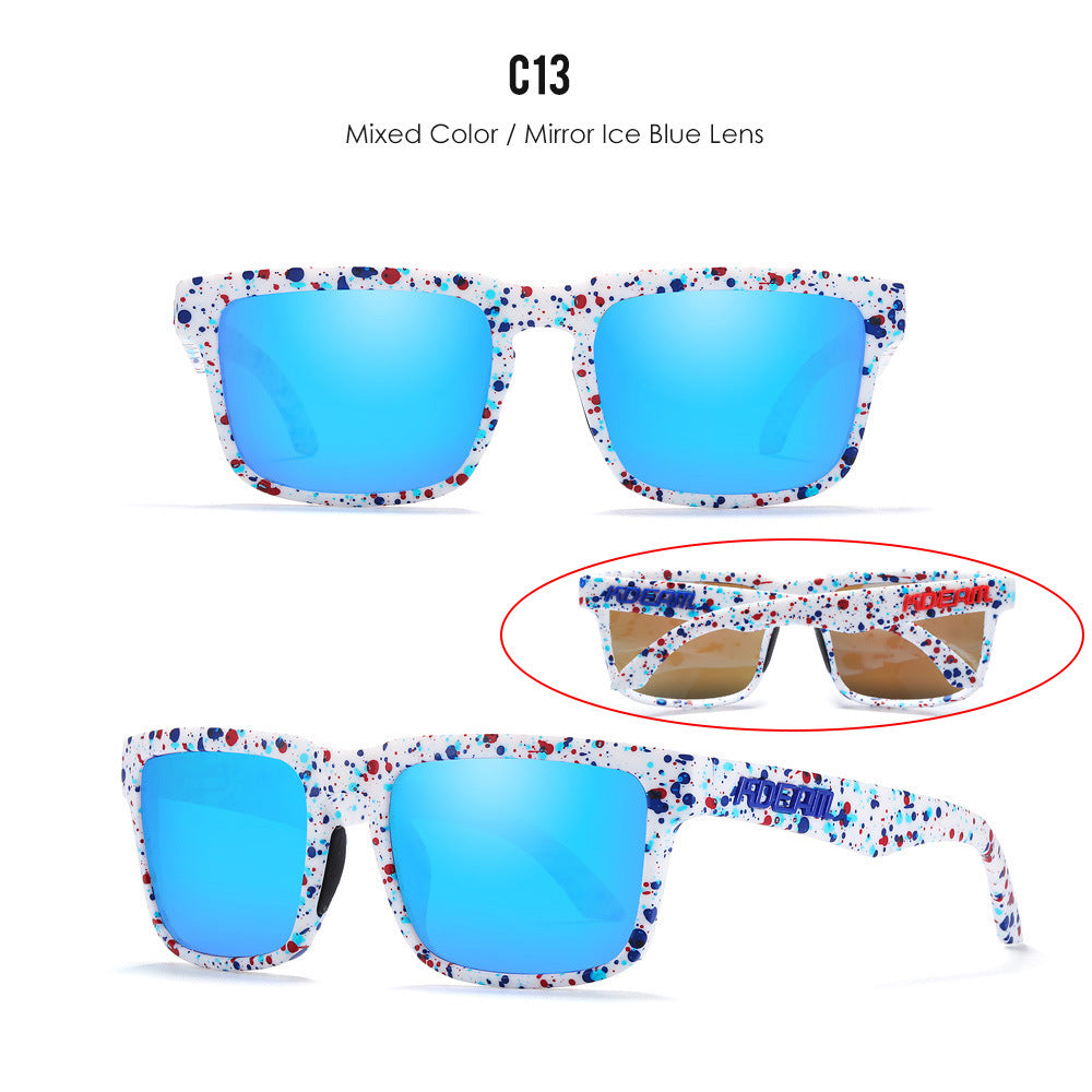 Classic polarized sunglasses for men and women ultra light driving glasses colorful real film sunglasses