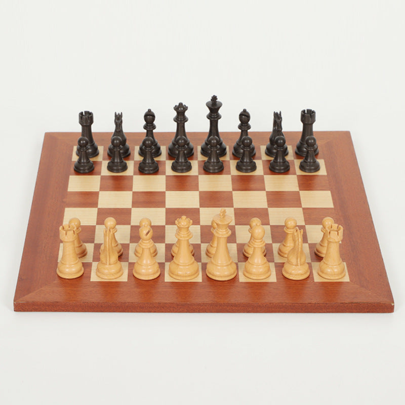 International Chess Heavy Woodgrain Chess Wooden Chess Board Western Chess Adult Luxury Set Chess V.I.P Digital Presence